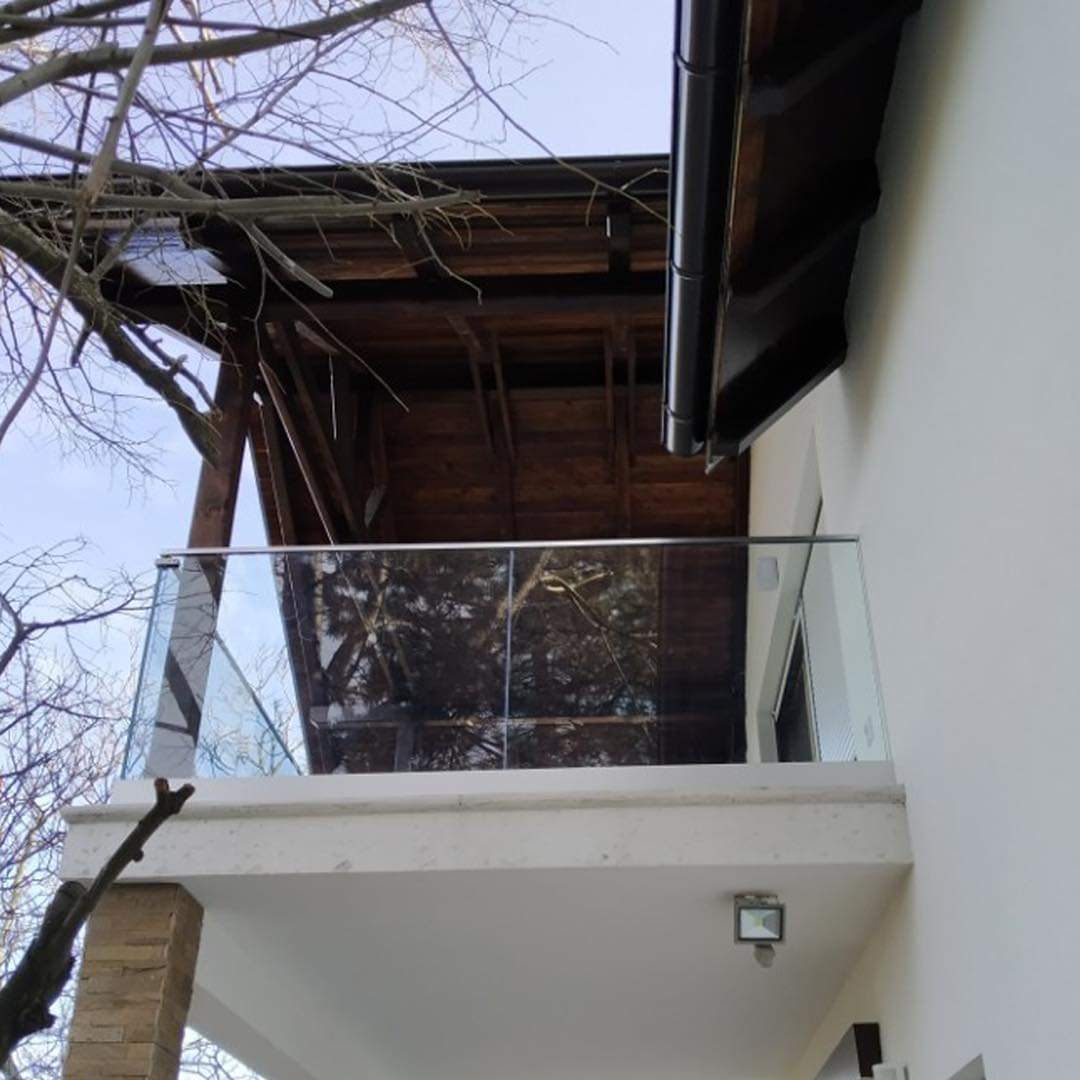 Staklena ograda na terasi